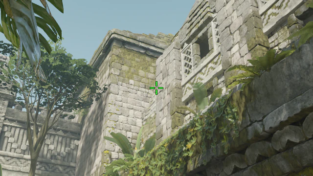 Where to aim before releasing the throw