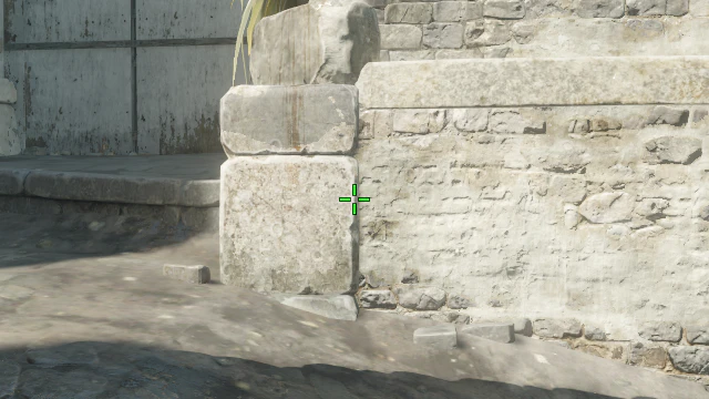 Where to aim before releasing the throw
