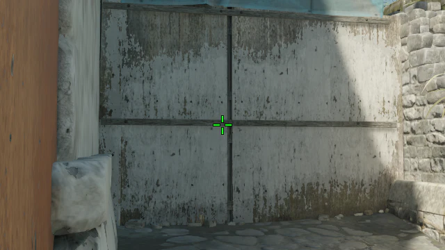 Where to aim before releasing the throw
