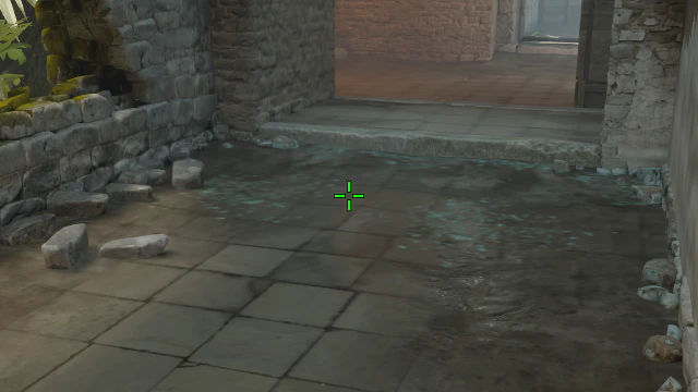 Where to aim before releasing the throw