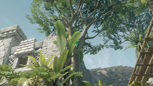 Where to aim before releasing the throw