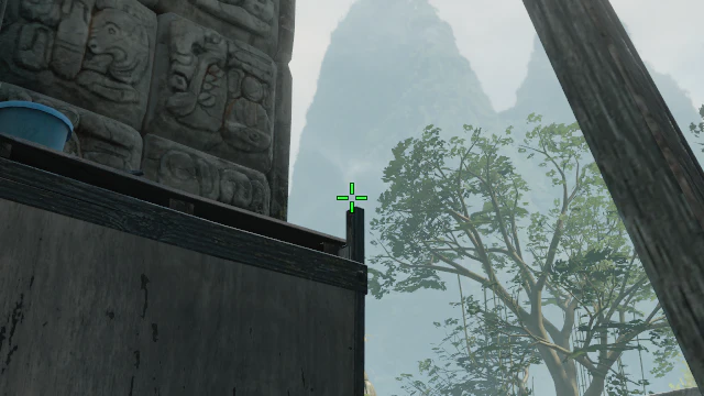 Where to aim before releasing the throw