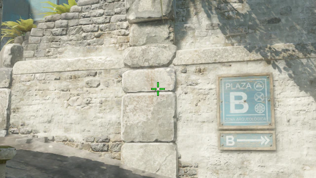 Where to aim before releasing the throw