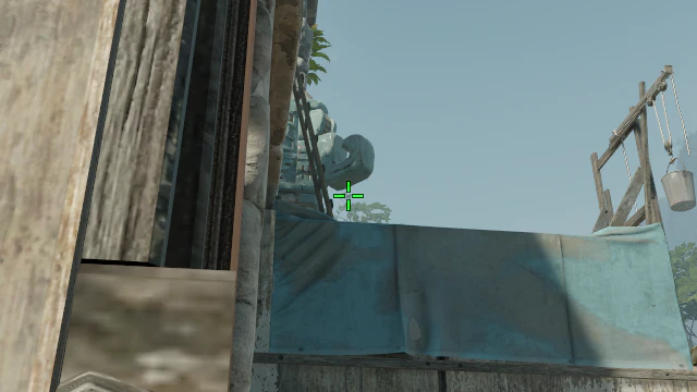 Where to aim before releasing the throw