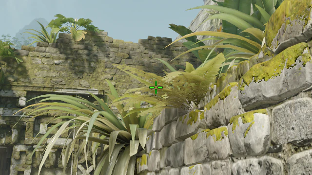 Where to aim before releasing the throw