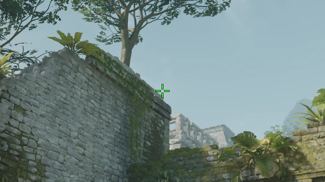 Where to aim before releasing the throw