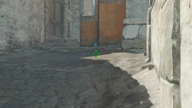 Where to aim before releasing the throw