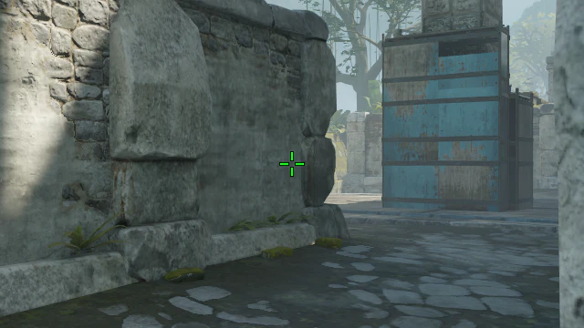 Where to aim before releasing the throw