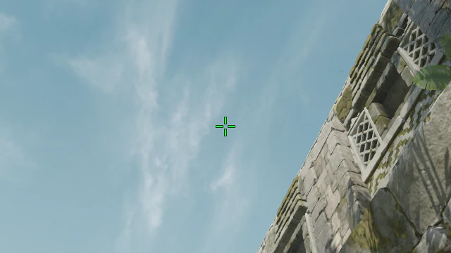 Where to aim before releasing the throw