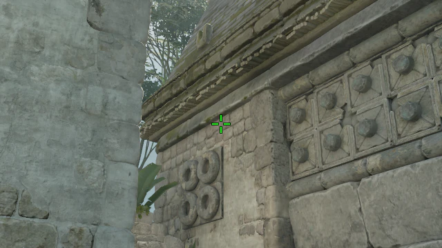 Where to aim before releasing the throw