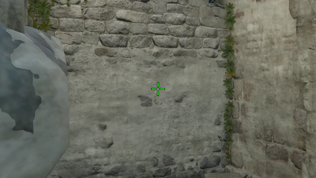 Where to aim before releasing the throw