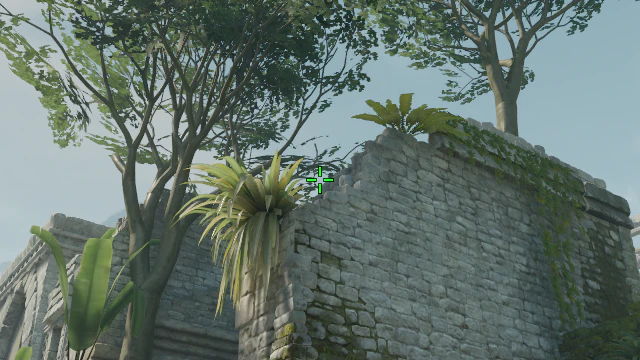 Where to aim before releasing the throw