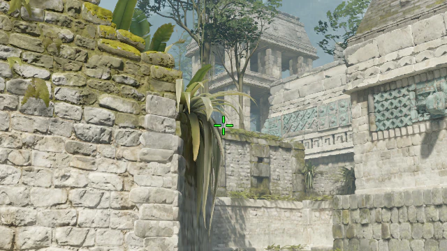 Where to aim before releasing the throw