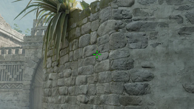 Where to aim before releasing the throw
