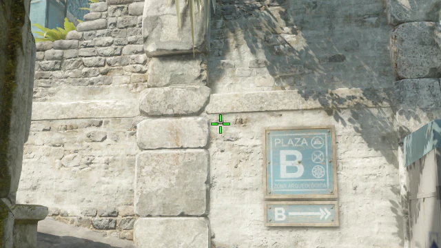 Where to aim before releasing the throw