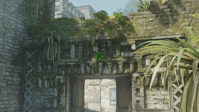 Where to aim before releasing the throw