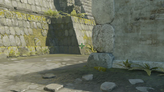 Where to aim before releasing the throw