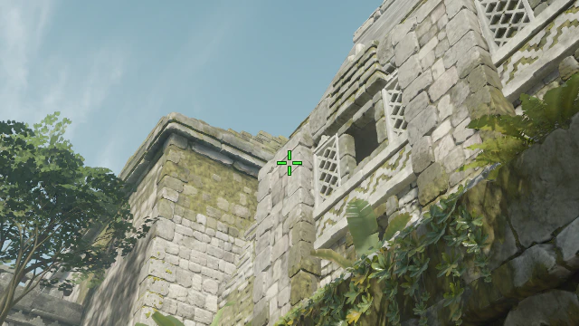 Where to aim before releasing the throw