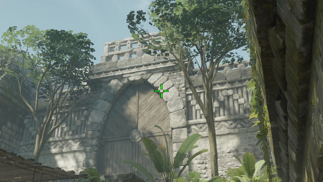 Where to aim before releasing the throw