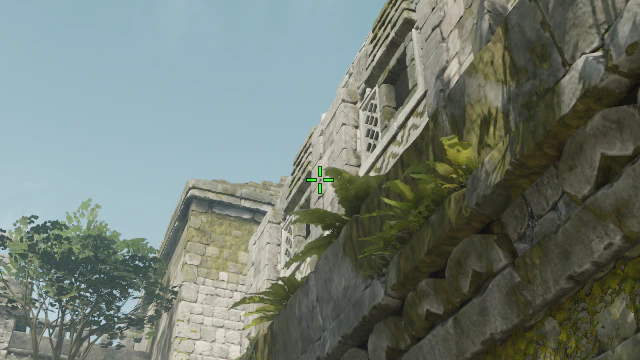 Where to aim before releasing the throw