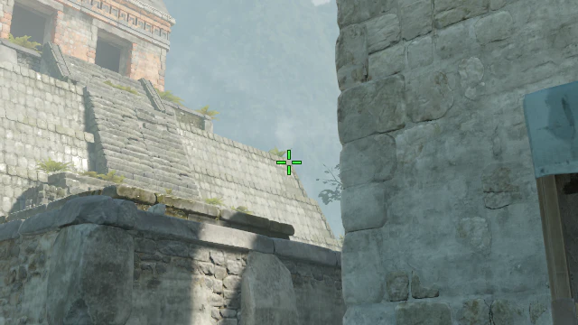 Where to aim before releasing the throw