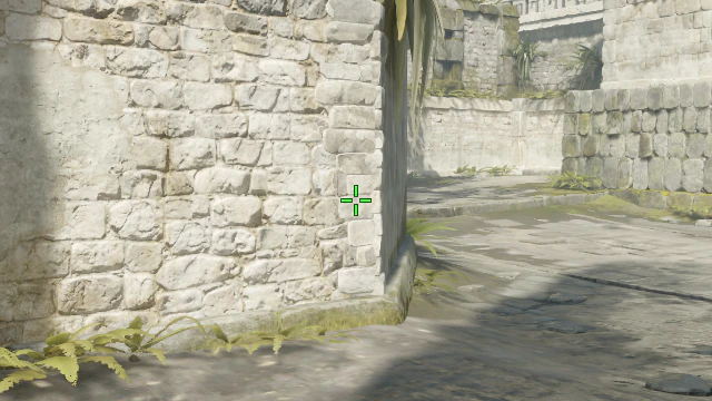 Where to aim before releasing the throw