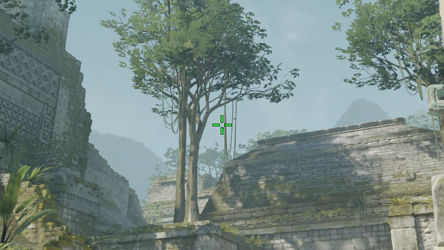 Where to aim before releasing the throw