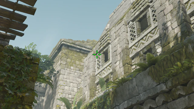 Where to aim before releasing the throw