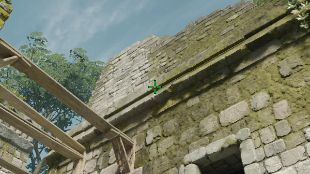 Where to aim before releasing the throw