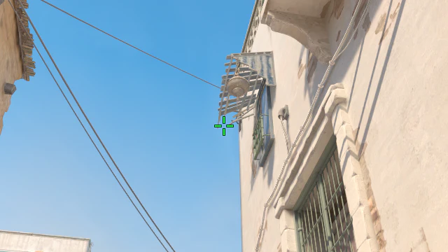 Where to aim before releasing the throw