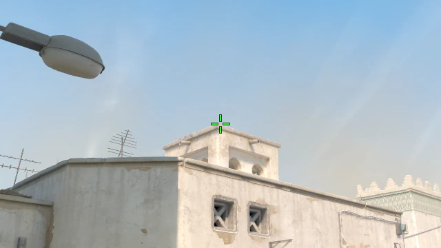 Where to aim before releasing the throw