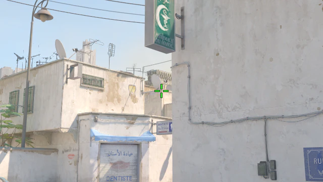 Where to aim before releasing the throw