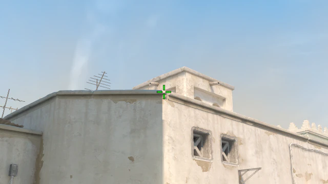 Where to aim before releasing the throw