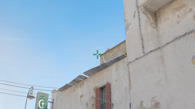 Where to aim before releasing the throw