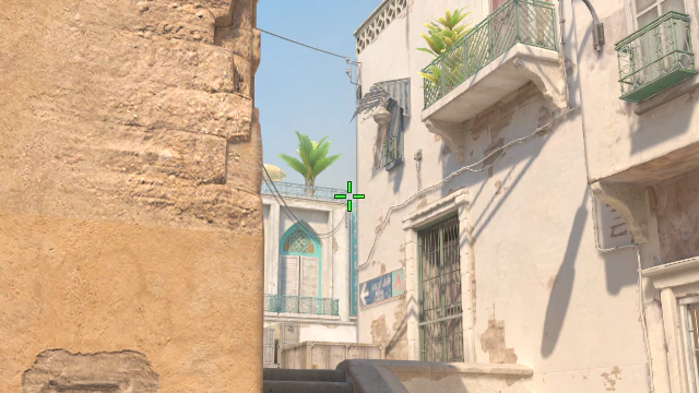 Where to aim before releasing the throw