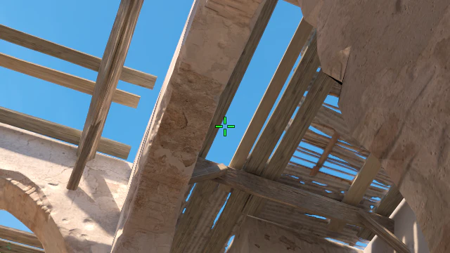 Where to aim before releasing the throw