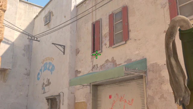 Where to aim before releasing the throw
