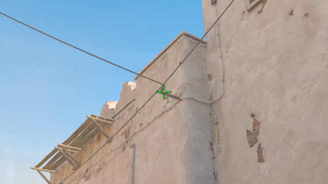 Where to aim before releasing the throw