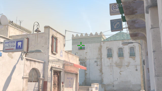 Where to aim before releasing the throw