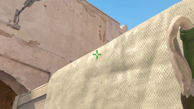 Where to aim before releasing the throw