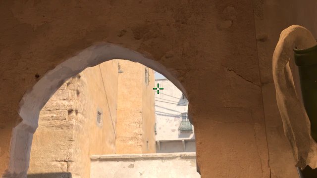 Where to aim before releasing the throw