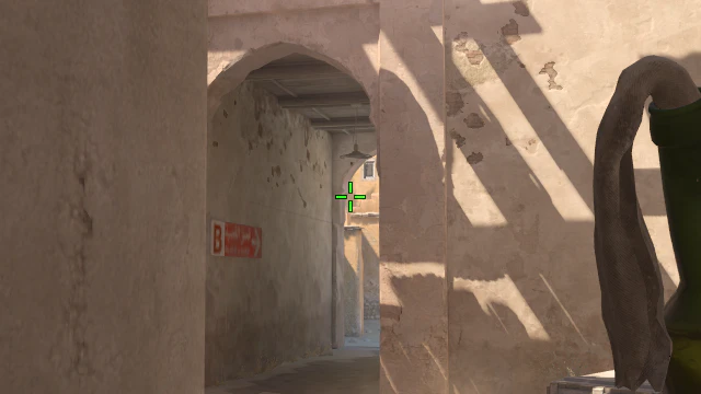 Where to aim before releasing the throw