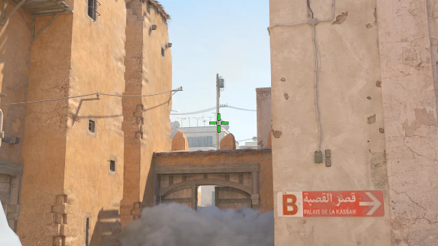 Where to aim before releasing the throw