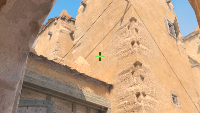 Where to aim before releasing the throw