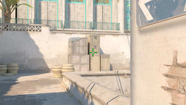 Where to aim before releasing the throw
