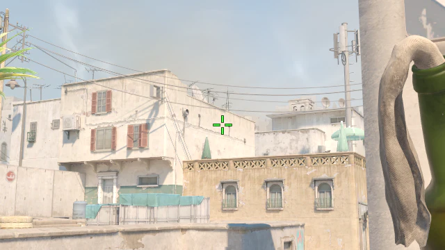 Where to aim before releasing the throw
