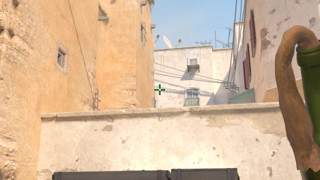 Where to aim before releasing the throw