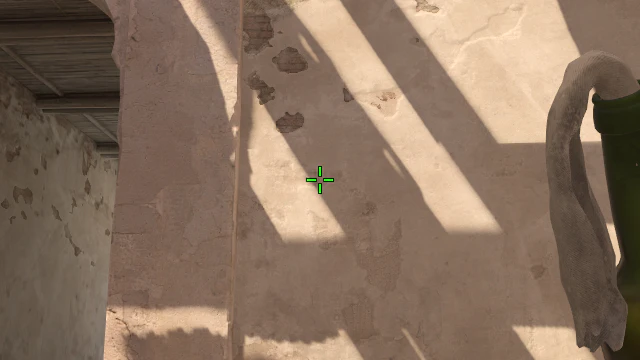 Where to aim before releasing the throw