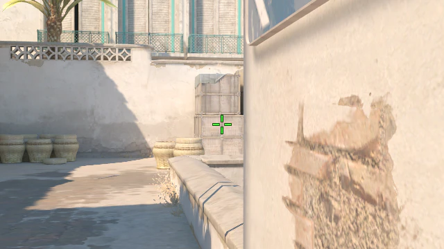 Where to aim before releasing the throw