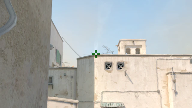 Where to aim before releasing the throw